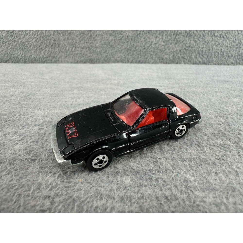 ROAD CHAMPS Vintage Die Cast #41 Mazda RX7 Black Car T5